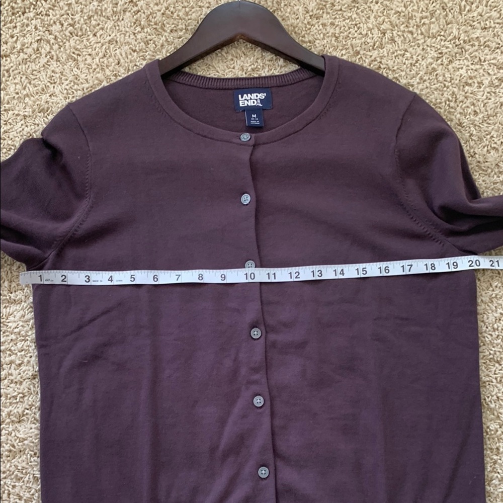 Lands' End Women's Dark Purple Sweater - Picture 8 of 11